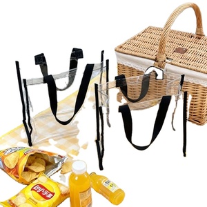 Customized Logo Eco-Friendly Reusable Waterproof <b>Plastic</b> Transparent Clear Pvc Tote <b>Bag</b> Gift Packaging for Travel Picnic - Product Image 3