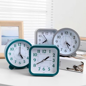 <span class=keywords><strong>Horloge</strong></span> de bureau simple de style nordique <span class=keywords><strong>en</strong></span> gros, silencieuse, à secondes sautantes, petite <span class=keywords><strong>horloge</strong></span> d'alarme <span class=keywords><strong>pour</strong></span> étudiants, personnalisable - Product Image 2