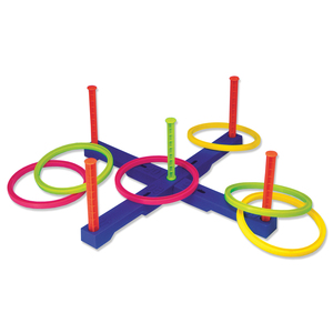 Senior Ring Toss Activity Set Target Tossing <b>Game</b> with Rings and Bars Fun Indoor Outdoor Play Toy - Product Image 1