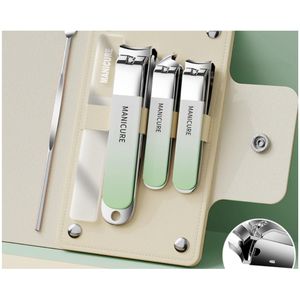 Set di Pedicure per Manicure 5 pezzi strumento professionale per la cura delle unghie Set di strumenti di bellezza per il trucco Kit tagliaunghie in acciaio inossidabile - Product Image 1