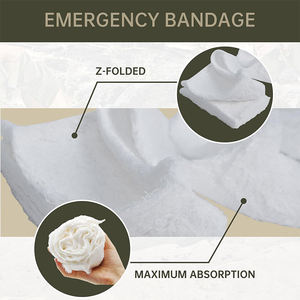 Bantalan kasa hemostatik katun lipat Z, pembalut luka darurat taktis - Product Image 4