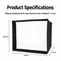 Panneau lumineux LED avec grille Softbox pour la photographie, l'enregistrement vidéo, le studio, les portraits, la diffusion en direct, les créateurs de contenu