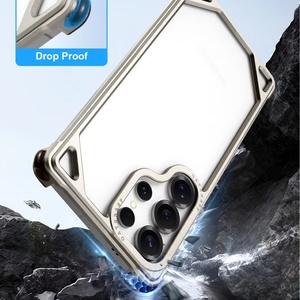 เคสโทรศัพท์กันกระแทกขอบอะลูมิเนียมคุณภาพสูงสำหรับ <span class=keywords><strong>Samsung</strong></span> S26 S25 Ultra พร้อมฝาครอบซิลิโคนนุ่มป้องกันมุมทั้งสี่ - Product Image 6