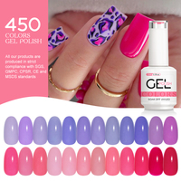 Vernis à ongles gel haute pigmentation 15 ml, longue tenue, finition brillante, séchage UV, professionnel, pour nail art