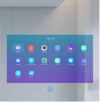 ZYTH Hotels Miroir intelligent tactile sans cadre avec téléviseur intégré, armoire de salle de bain étanche avec miroir LED intelligent