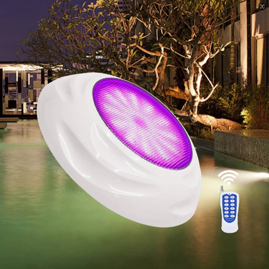 12V Wall Mounted Remote Control Color Changing Rgb Ip68 Waterproof Led Swimming Pool Night Lights