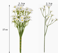 Bunga Chamomile Daisy Sutra Buatan Tangan Realistis Laris Manis untuk Dekorasi Pernikahan Natal Dekorasi Rumah Grosir