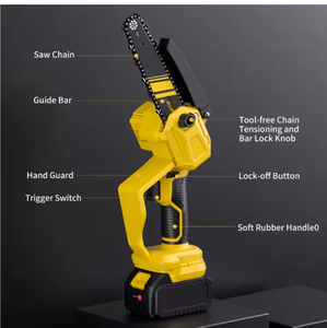 Motosierra eléctrica de 6 pulgadas, motor sin escobillas, batería de litio de 21V, <span class=keywords><strong>sierra</strong></span> de madera para uso en jardín - Product Image 6