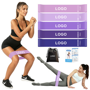 Hot Selling Purple Color Latex Resistance Loop Exercise <b>Band</b> For <b>Workout</b> and Training <b>Band</b> with Carry Bag - Product Image 1
