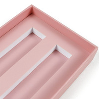 Vente en gros de boîte d'emballage cadeau à tiroir rose imprimé haut de gamme personnalisé pour les lèvres design en papier de qualité supérieure pour shampoing lèvres
