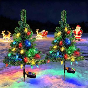 Windpnn 2Pack Solar Christmas <b>Tree</b> <b>Lights</b> Outdoor Decorations 40 <b>Led</b> Strawberry <b>Lights</b> Waterproof Garden Pathway <b>Lights</b> - Product Image 1