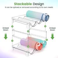 Porte-bouteilles en plastique Offre Spéciale et organisateur de bouteilles d'eau garde-manger de cuisine et rangement de casier porte-bouteilles empilables pour une utilisation en fête