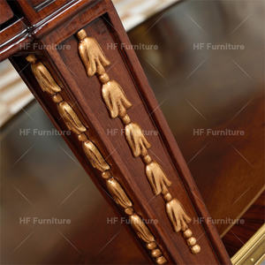 स्क्वायर कॉफी टेबल लिविंग रूम सिंगल सोफा 2+3 सीटर काउच के साथ सुरुचिपूर्ण प्राचीन चमड़े का सोफा - Product Image 6