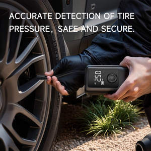 Compresseur d'air portable 150 PSI pour voiture et moto, avec fonction de démarrage d'urgence, rechargeable Type-C - Product Image 4