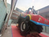 Château gonflable Monster Truck avec toboggan, pour fêtes d'enfants, qualité commerciale, certifié CE EN4960 ASTM F2374 UL, garantie 3 ans