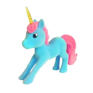 Özelleştirilmiş 3D Mini plastik akın at unicorn koleksiyonu şekil çocuk oyuncakları