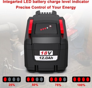 Bộ pin thay thế pin sạc dụng cụ <span class=keywords><strong>Lithium</strong></span>-<span class=keywords><strong>ion</strong></span> <span class=keywords><strong>18V</strong></span> HD12.0 M18B 12AH 15AH cho 48-11-1880 48-11-1850 48-11-1865 - Product Image 4