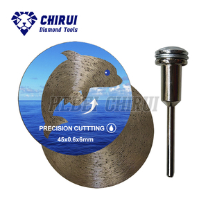 Lưỡi cưa kim cương siêu mỏng mini 45mm 50mm, cán tròn, dùng cắt gạch men chính xác - Product Image 2