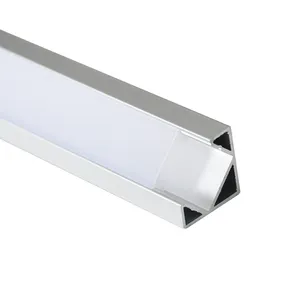 Luz led lineal en forma de triángulo, perfil de aluminio para iluminación de esquina con cubierta difusora de súper calidad, gran oferta