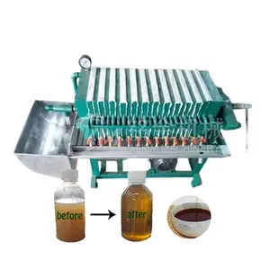 Filtre-presse à plaques et à cadres Machine à filtrer les graines de tournesol, de noix de coco et d'huile d'olive Équipement de séparation Machine à filtre à huile de palme brute