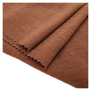 Malaysia kain CEY crinkle abaya polyest Air flow plain dyed fabric Wholesale 180d tissu Cey Crepe airflow Woven cey Fabric