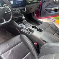 Kits de remplacement intérieur en Fiber de carbone sec pré-imprégné pour console centrale ford Mustang S650 6pc Combo 2024-2026