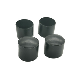 Protège-pieds noirs en tube rond de la série PE Shi Hong pour meubles, bureaux, chaises – Protection d'étanchéité - Product Image 4