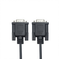 Kabel Ekstensi Serial RS232 DB9 Female ke Female 9 Pin 1:1 Lurus untuk Modem Printer 1m