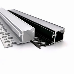 Profilé LED en aluminium YG-B012 pour cloisons sèches de <span class=keywords><strong>plafond</strong></span> Bandes noires Barre de canal Éclairage Encastré Plâtre Gypse - Product Image 1