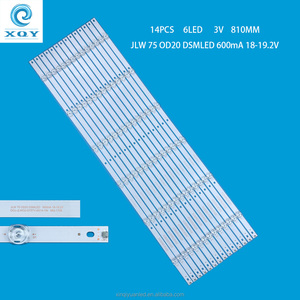 Convient pour la bande LED JLW75_6X14_SCPCB_V1, <span class=keywords><strong>JLW</strong></span> 75 OD20 DSMLED 600mA 18-19.2V, bande LED de rétroéclairage pour téléviseur LCD, plaque en aluminium - Product Image 1