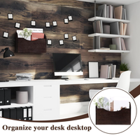 Étagère murale de rangement en bois, porte-revues mural, porte-documents mural, support à fente unique pour le rangement à domicile ou au bureau