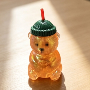 Petite tasse en forme d'ours, mignonne avec couvercle, jouet presse-café - Product Image 4