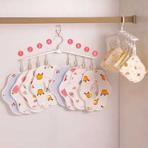 Organizador de Plástico para Baberos, Colgador Antideslizante con Pinzas para Secar Ropa y Calcetines, Perchas Multi-Clip para Ropa - Product Image 2