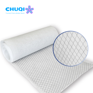 Xếp Li nhiều lớp trước bộ lọc không khí lưới phương tiện truyền thông cuộn nhiều lớp công nghiệp HVAC G3 <span class=keywords><strong>G4</strong></span> tiểu Bộ lọc không khí phương tiện truyền thông với lưới kim loại - Product Image 2