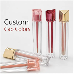 Organic Repairing Waterproof Glossy <b>Lip</b> Gloss Wholesale with Irregular Transparent Tube for Daily Makeup Private Label - Product Image 5