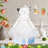 Nouvel Arrivage : Peluche chat assis, design Pâques, pour décoration de fête, élégante et mignonne, Ningbo SOTE Polyester