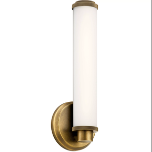 โคมไฟติดผนังเหล็กทองเหลืองโบราณพร้อมโป๊ะแก้วสำหรับผนังโรงแรม - Product Image 3