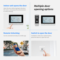 Vertical 8 "IP/TCP Sistema de intercomunicación inalámbrica Monitor interior Android Tuya Home Auto Control Tablet Múltiples apartamentos Puerta Teléfono