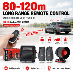 Système d'alarme de voiture universel 12V à code tournant avec anti-carjacking Alarma Para Carros - Product Image 2