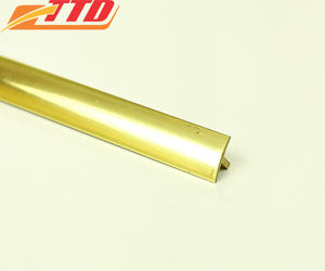 Modern T-Shaped Brass Tile Trim for Wall Decoration Supplier's Metal <b>Strip</b> with Free Sample OEM Logo for Tile <b>Edging</b> - Product Image 4