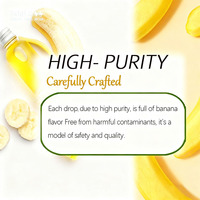 Huile USP de banane hautement concentrée de qualité alimentaire Saveur liquide de cuisson soluble dans l'huile Échantillons gratuits Meilleure vente
