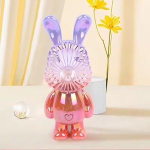 CITICITY Rabbit Design USB Rechargeable Mini <b>Fan</b> High-Speed 3-Speed Options Cartoon Rabbit Outdoor Portable <b>Handheld</b> <b>Fan</b> - Product Image 2
