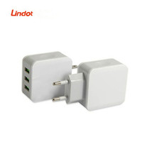 Pengisi Daya Ponsel Beberapa 3 Port Usb, Adaptor Perjalanan Stasiun Meja, Adaptor Pengisi Daya Dinding Usb 5V 3Amp 15W