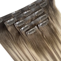2025 Clip en PU sans couture dans l'extension Double dessiné 16 pouces-24 pouces Cuticule Remy Hair