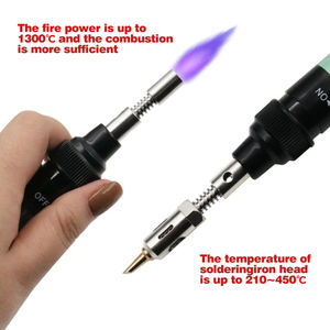 Juego <span class=keywords><strong>de</strong></span> soldadores 13 en 1, soldadura <span class=keywords><strong>de</strong></span> <span class=keywords><strong>Gas</strong></span> <span class=keywords><strong>butano</strong></span> <span class=keywords><strong>de</strong></span> 1300 Celsius, soldadores, pluma <span class=keywords><strong>de</strong></span> soldadura, quemador, soplete, soldador <span class=keywords><strong>de</strong></span> <span class=keywords><strong>Gas</strong></span> - Product Image 5