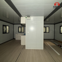 Villa de luxe prête à l'emploi préfabriquée 20Ft Maison en conteneur extensible 2 chambres à coucher Préfabriqué Portable Mobile Tiny Home