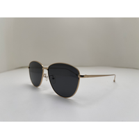Lunettes de soleil classiques unisexes rétro en métal à monture complète, style aviateur, verres rectangulaires noirs et marron, anti-radiation, pour voyage, conduite et activités de plein air