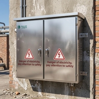 Armoire de distribution d'énergie basse tension JP, armoire de commande extérieure en acier inoxydable avec protection IP54 et courant de 630A
