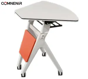 COMNENIR מותאם אישית mesa oficina Stackable קבלה אוניברסיטת מכללת פעילות ישיבות הדרכה ישיבות מתקפלים אימון Ta