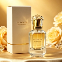 Flacon de parfum vide avec bouchon en cristal 30ml/50ml/100ml, en verre facetté, avec pulvérisateur à pompe à bord doré, gravure rectangulaire